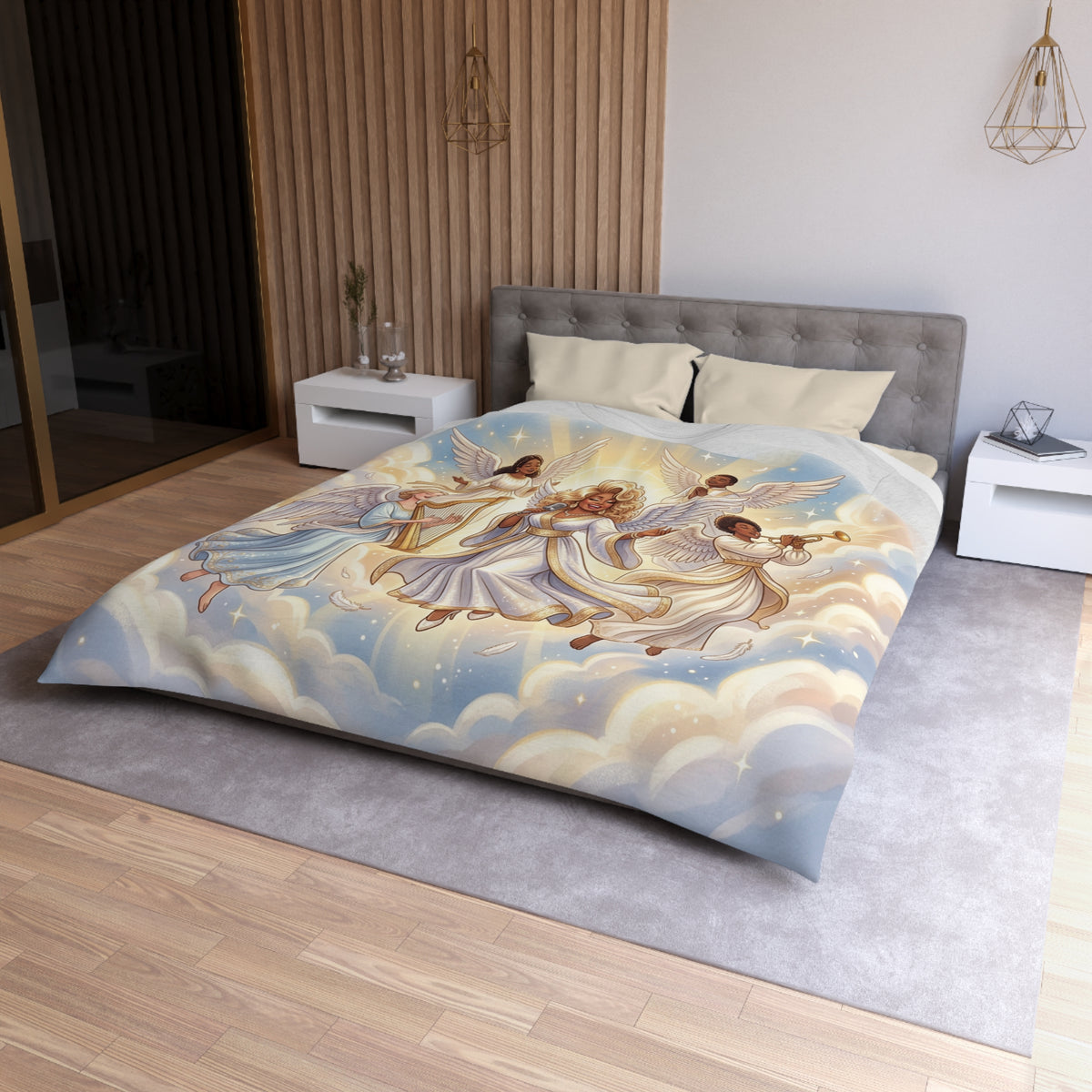 Angel Choir Duvet Cover — Heavenly Gospel Angels Bedding