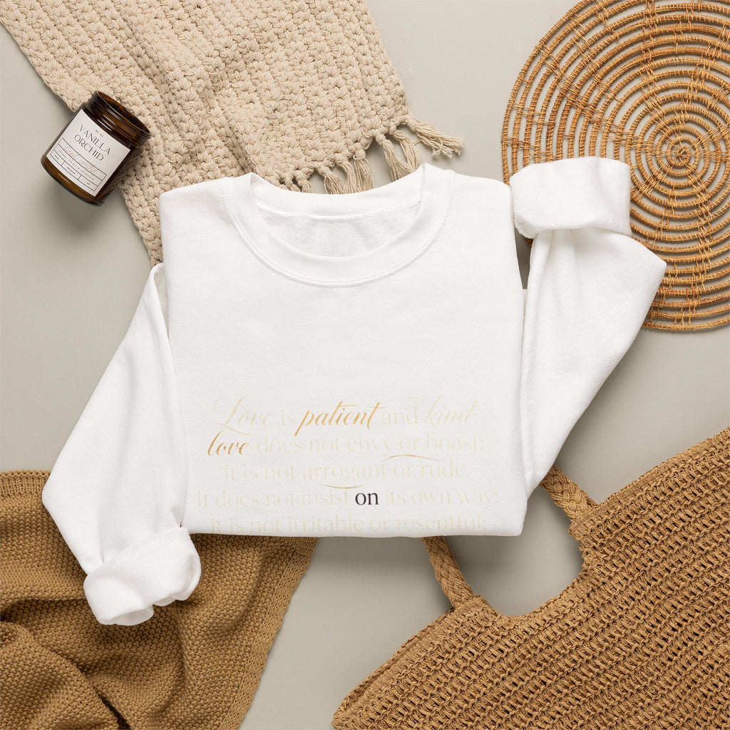 Crewneck Sweatshirt — Minimal Inspirational Text Design