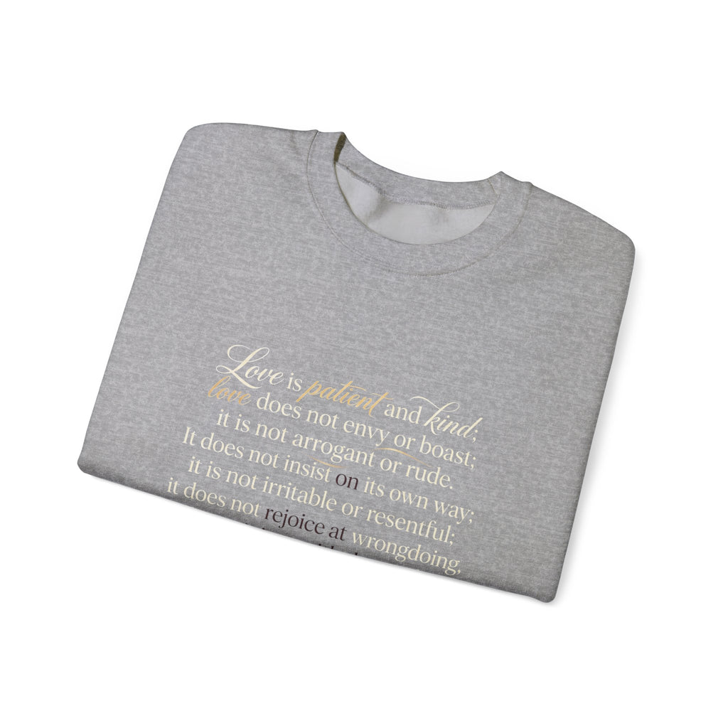 Crewneck Sweatshirt — Minimal Inspirational Text Design