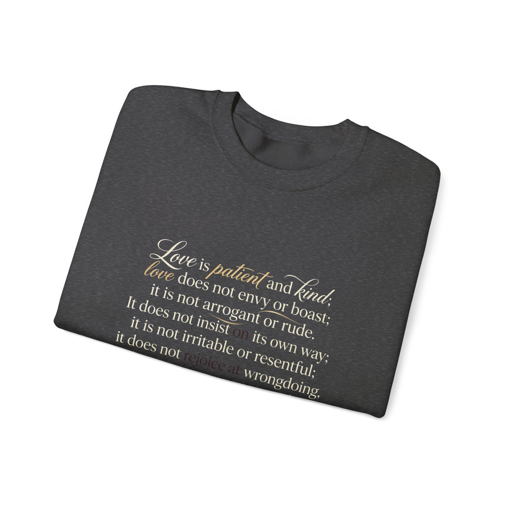 Crewneck Sweatshirt — Minimal Inspirational Text Design