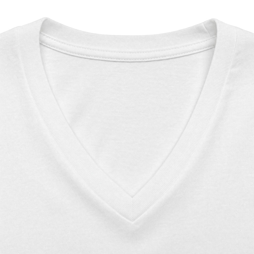 Jesus Portrait V-Neck Tee — Faith Graphic Women's T-Shirt
