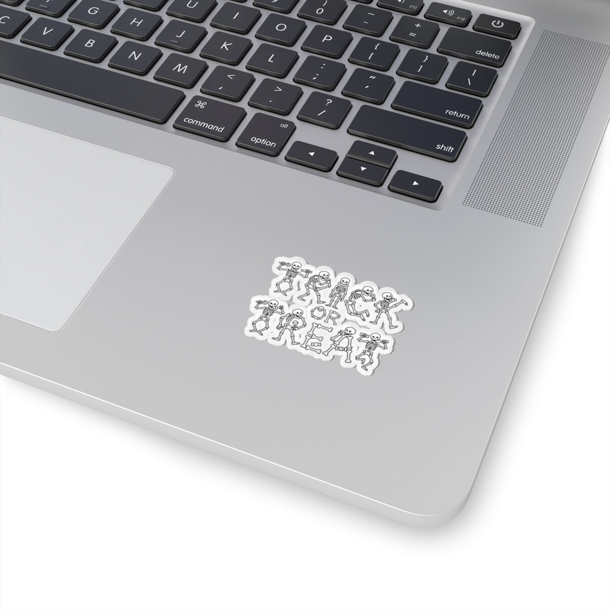 Trick or Treat Skeleton Kiss-Cut Sticker Sheet — Halloween Skull Decal