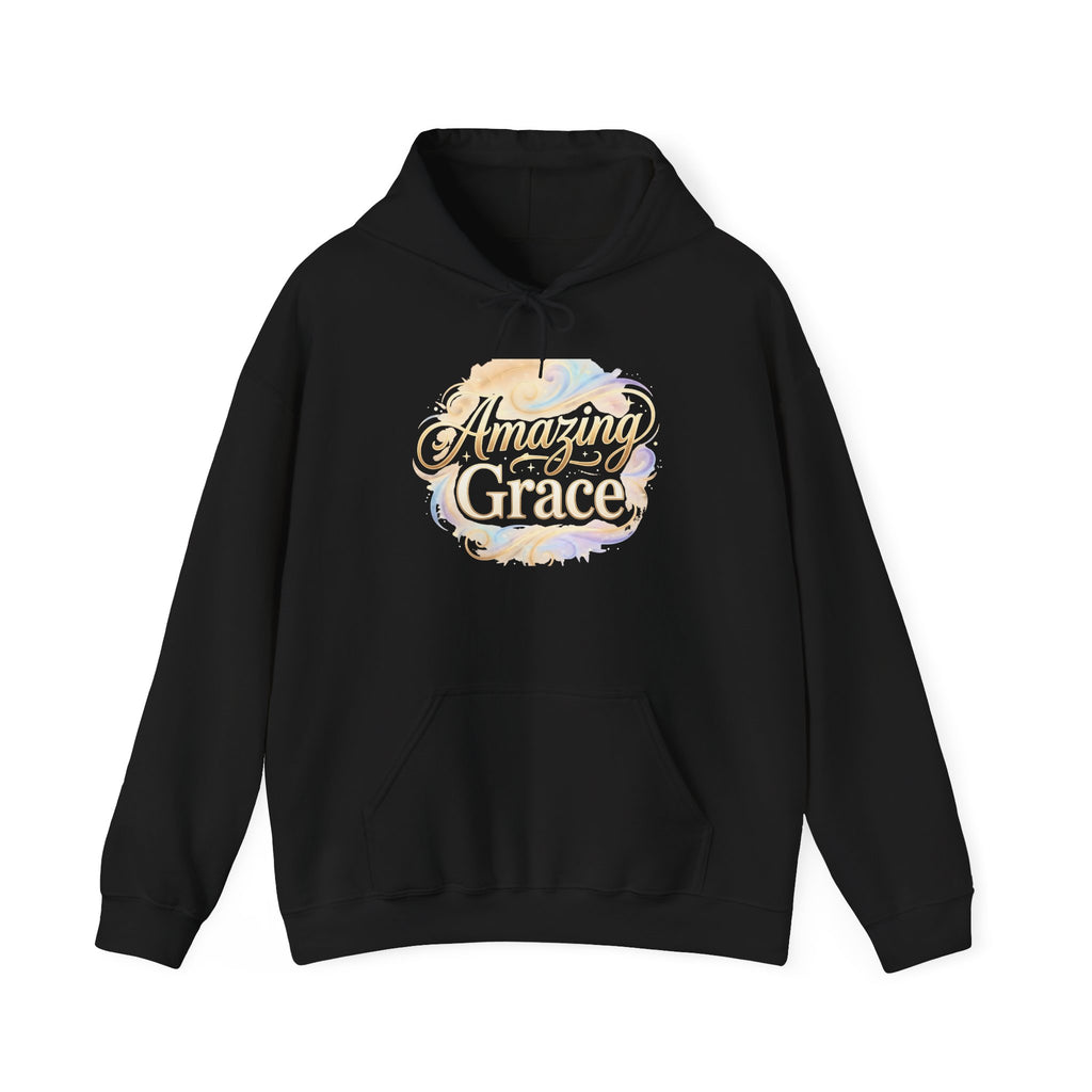 Graceful Glory Hoodie — 'Grace' Script Watercolor Floral Pullover