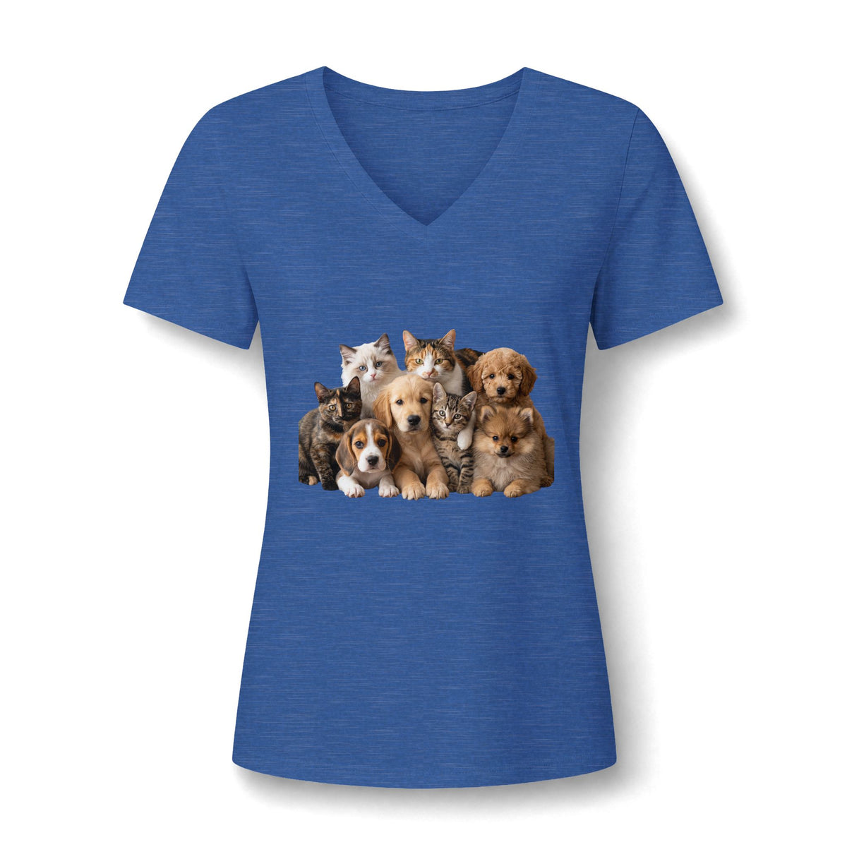 Jesus Portrait V-Neck Tee — Faith Graphic Women's T-Shirt