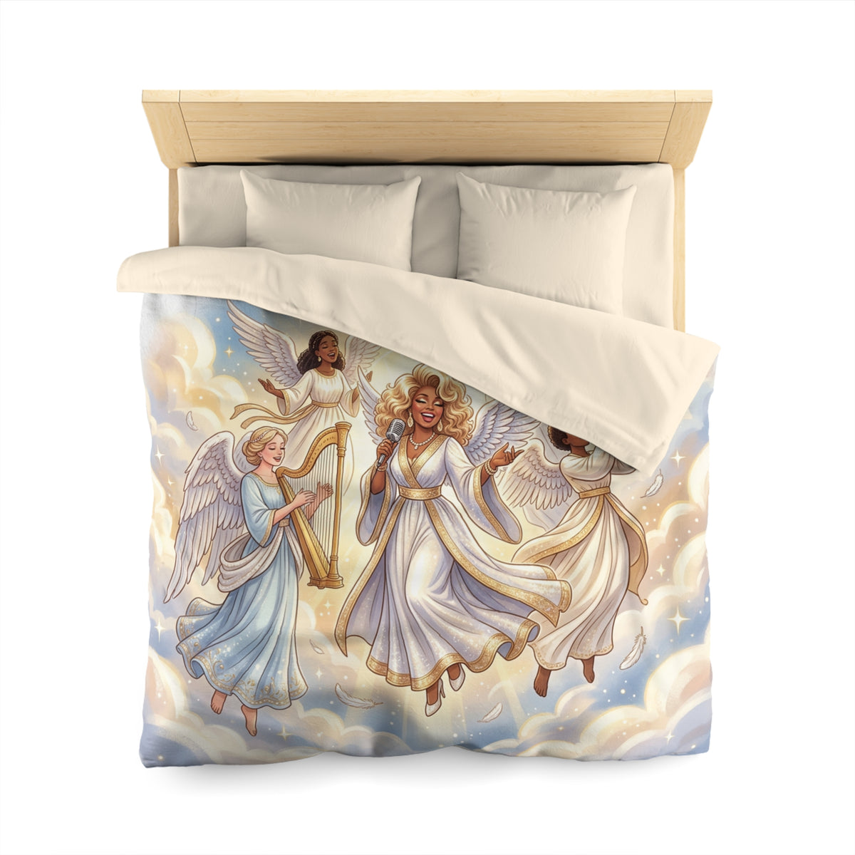 Angel Choir Duvet Cover — Heavenly Gospel Angels Bedding