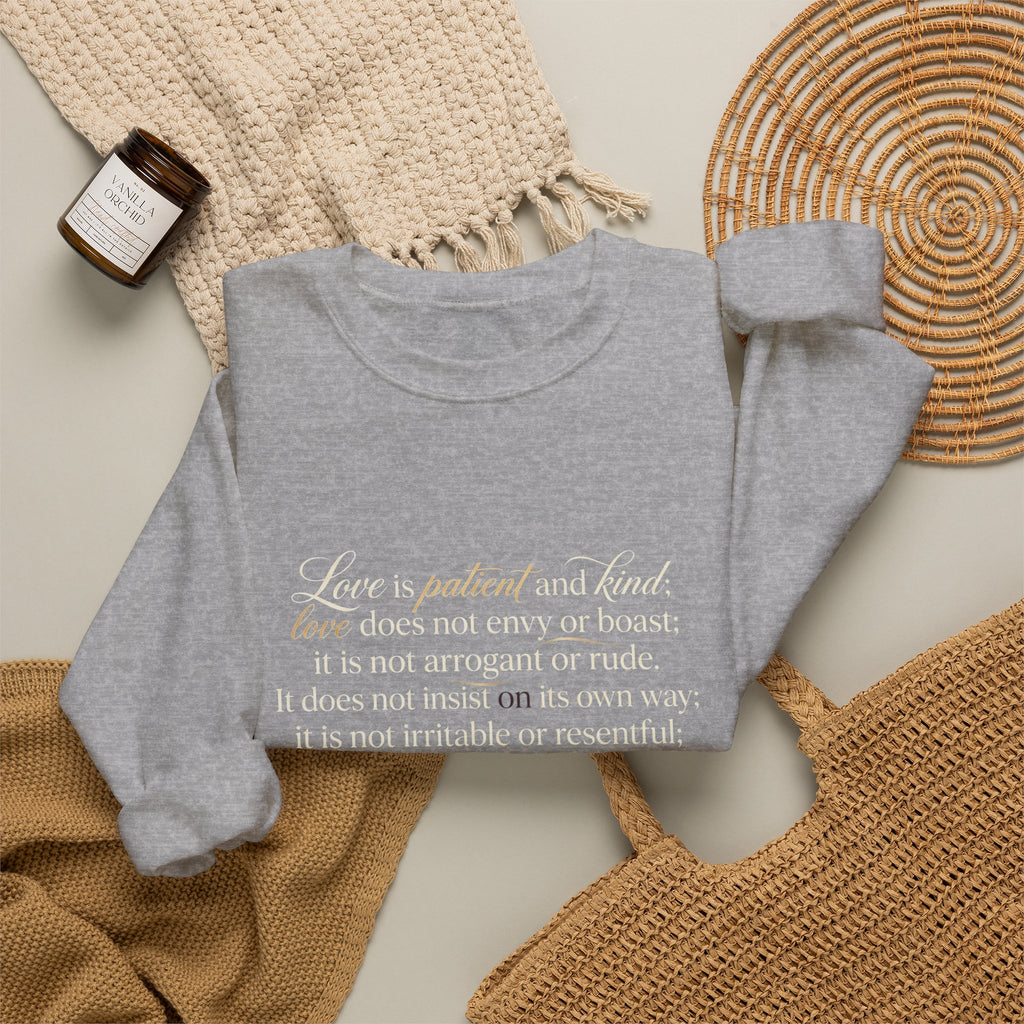 Crewneck Sweatshirt — Minimal Inspirational Text Design