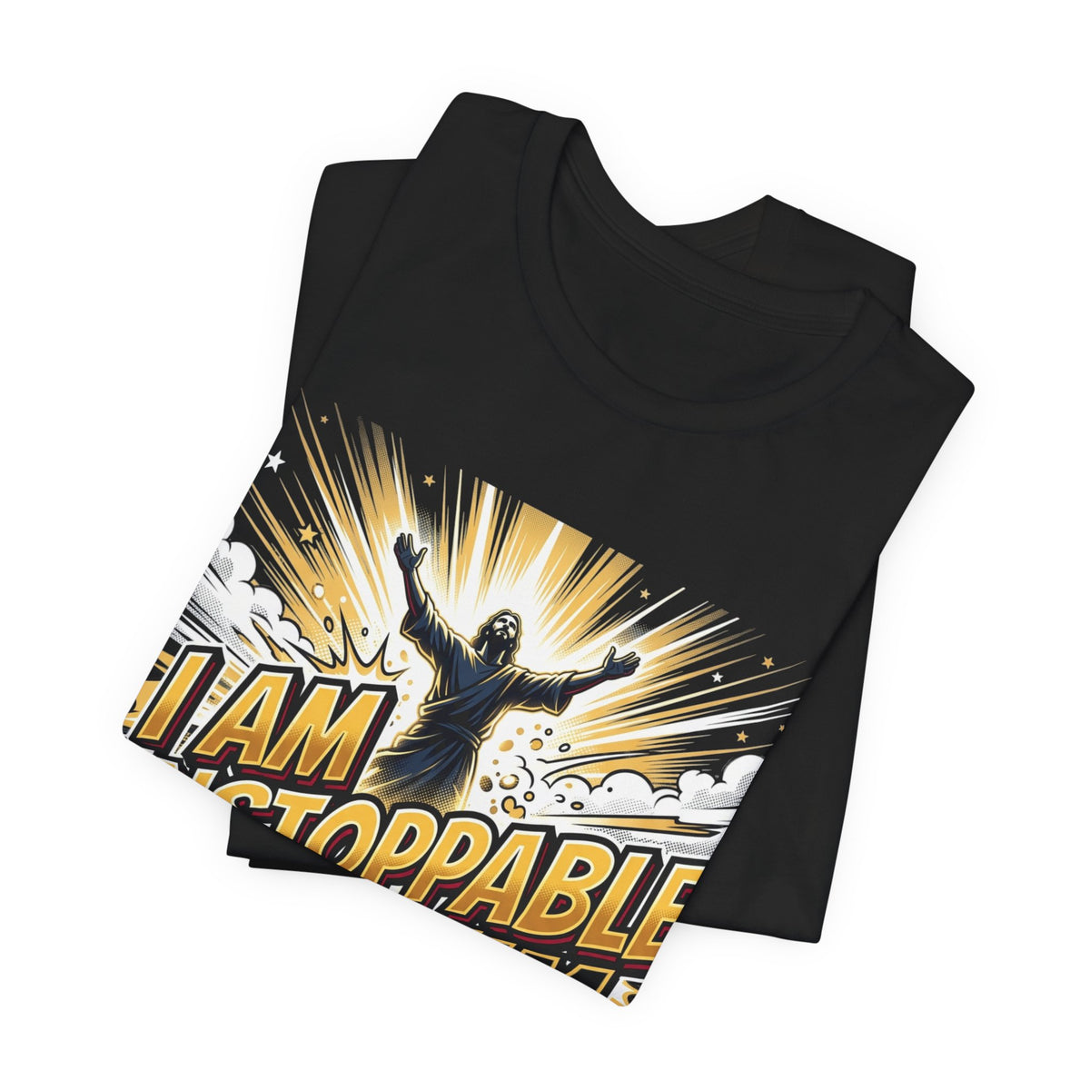 I Am Unstoppable With Him T-Shirt — Inspirational Christian Faith Tee