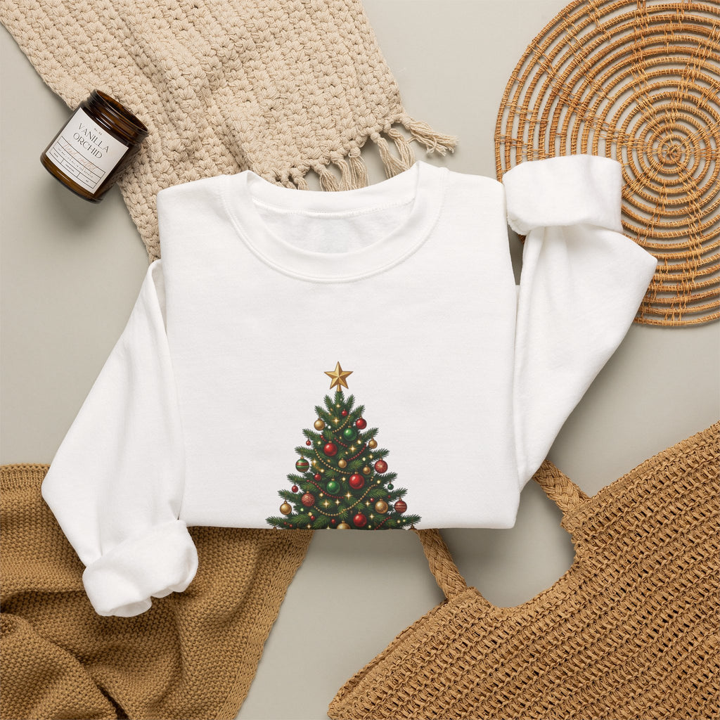 Jesus is the Reason for the Season — Christmas Tree Christian Sweatshirt