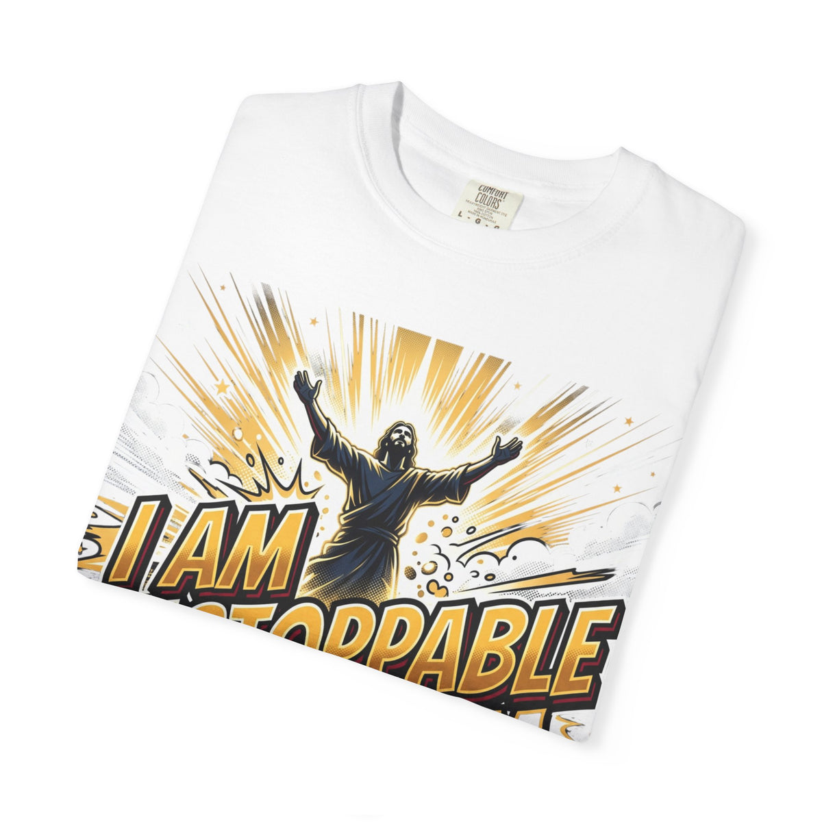 I Am Unstoppable With Him Christian T-Shirt — Inspirational Faith Graphic Tee