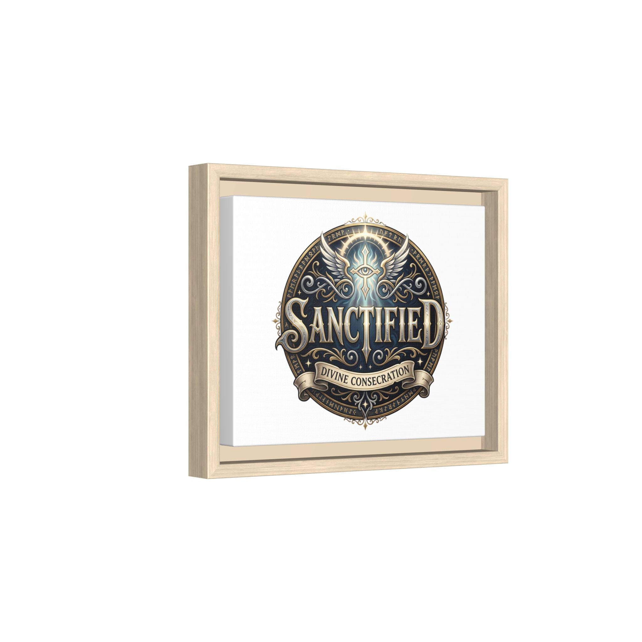 Framed Christian Canvas Print — Faith Wall Art for Home & Gifts
