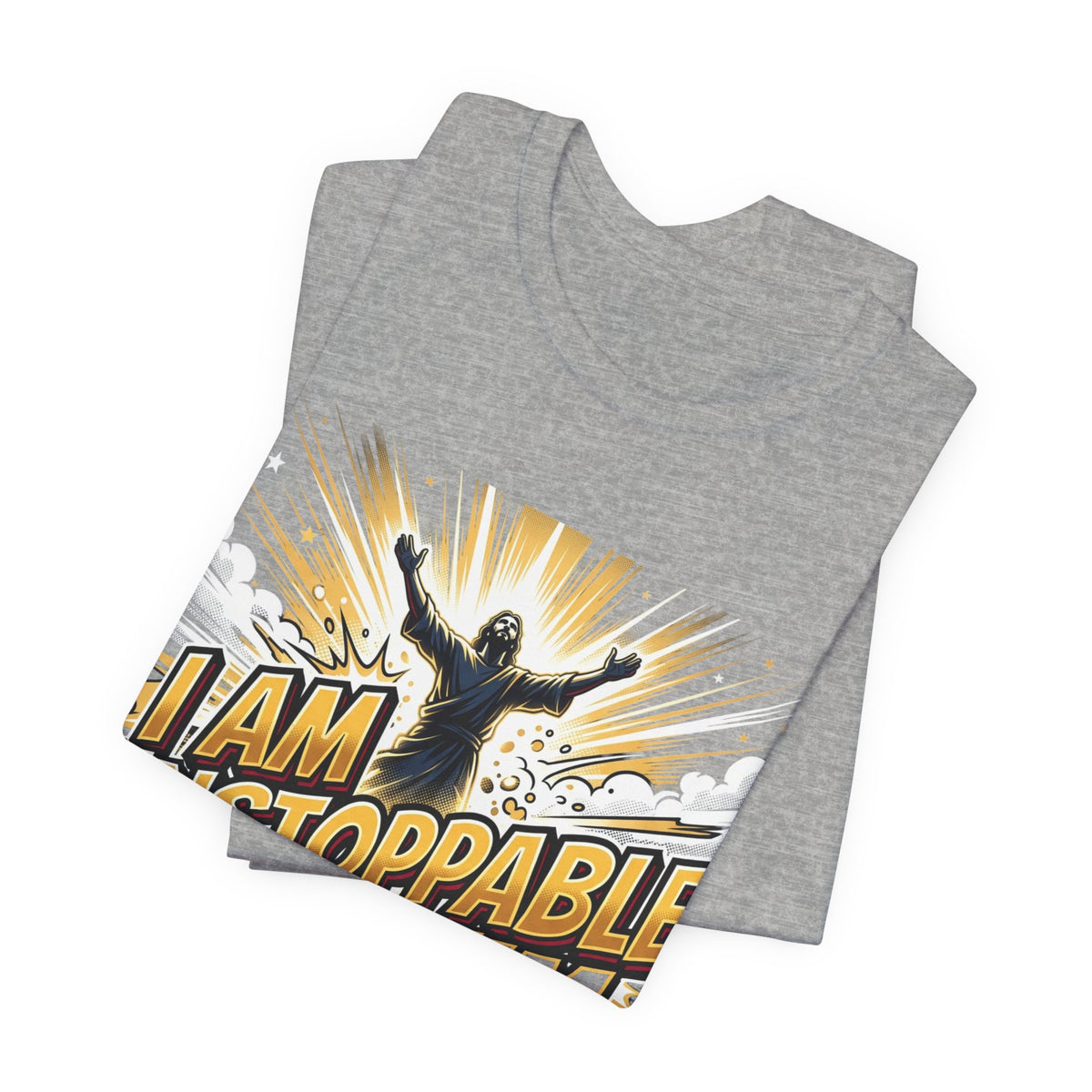 I Am Unstoppable With Him T-Shirt — Inspirational Christian Faith Tee