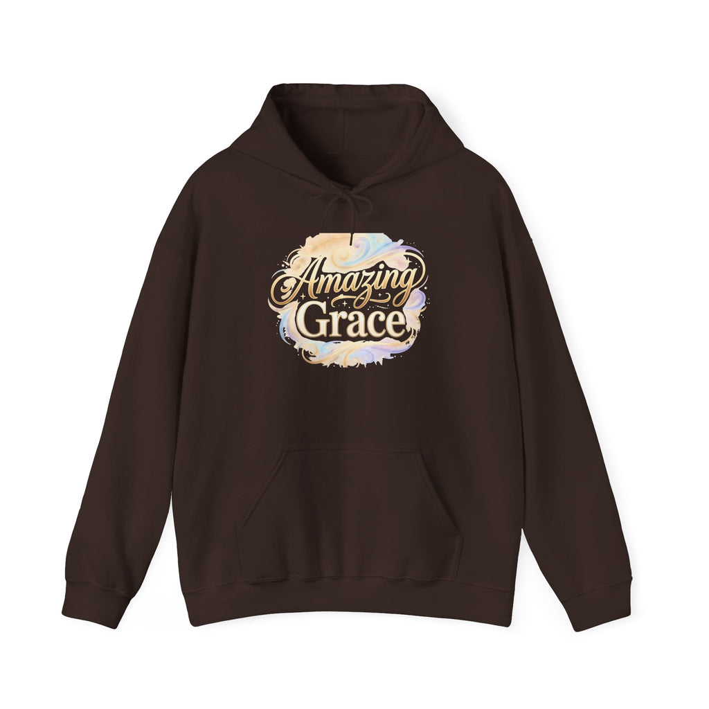 Graceful Glory Hoodie — 'Grace' Script Watercolor Floral Pullover