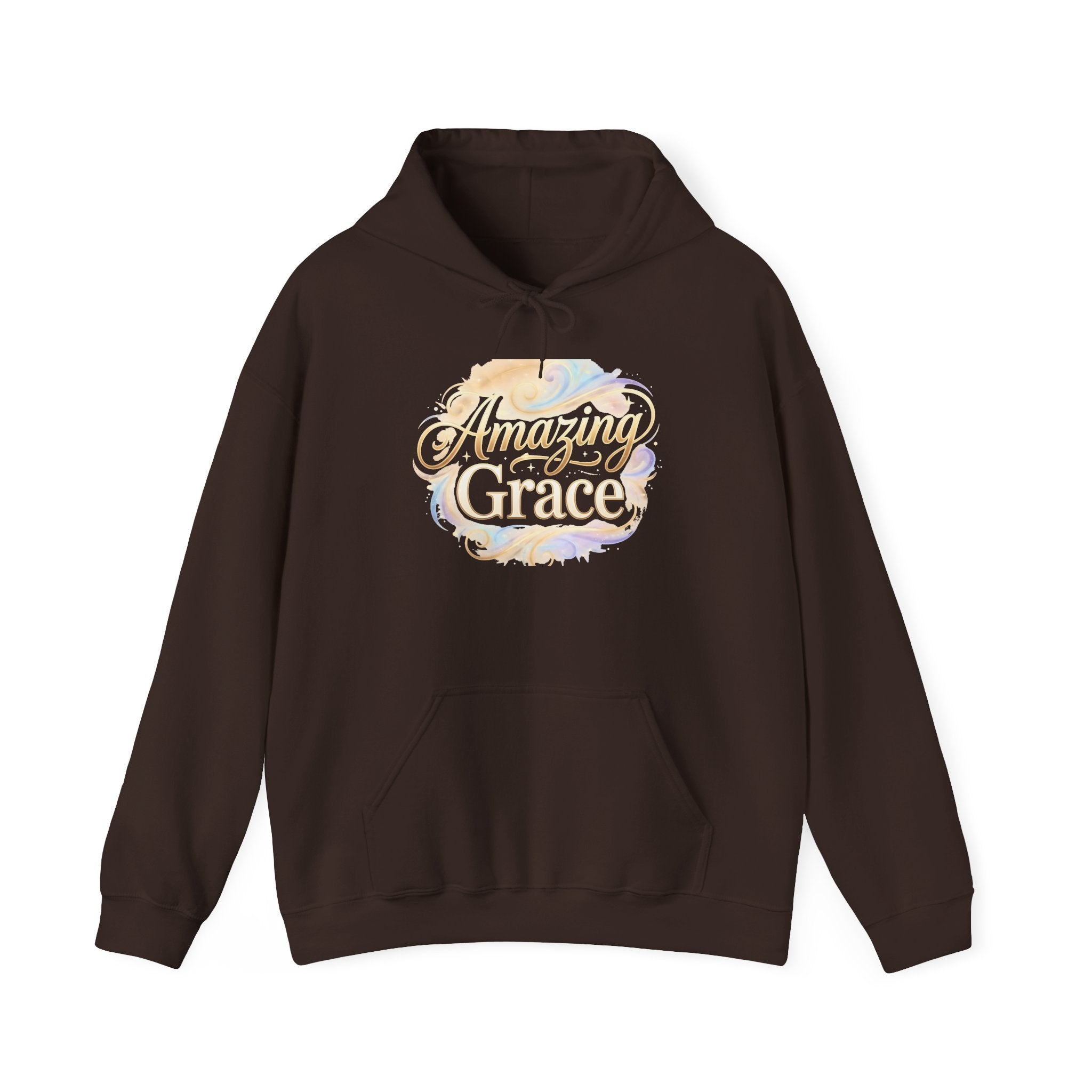 Graceful Glory Hoodie — 'Grace' Script Watercolor Floral Pullover