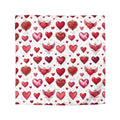 Heart Pattern Duvet Cover — Red Valentine Hearts Microfiber Bedding