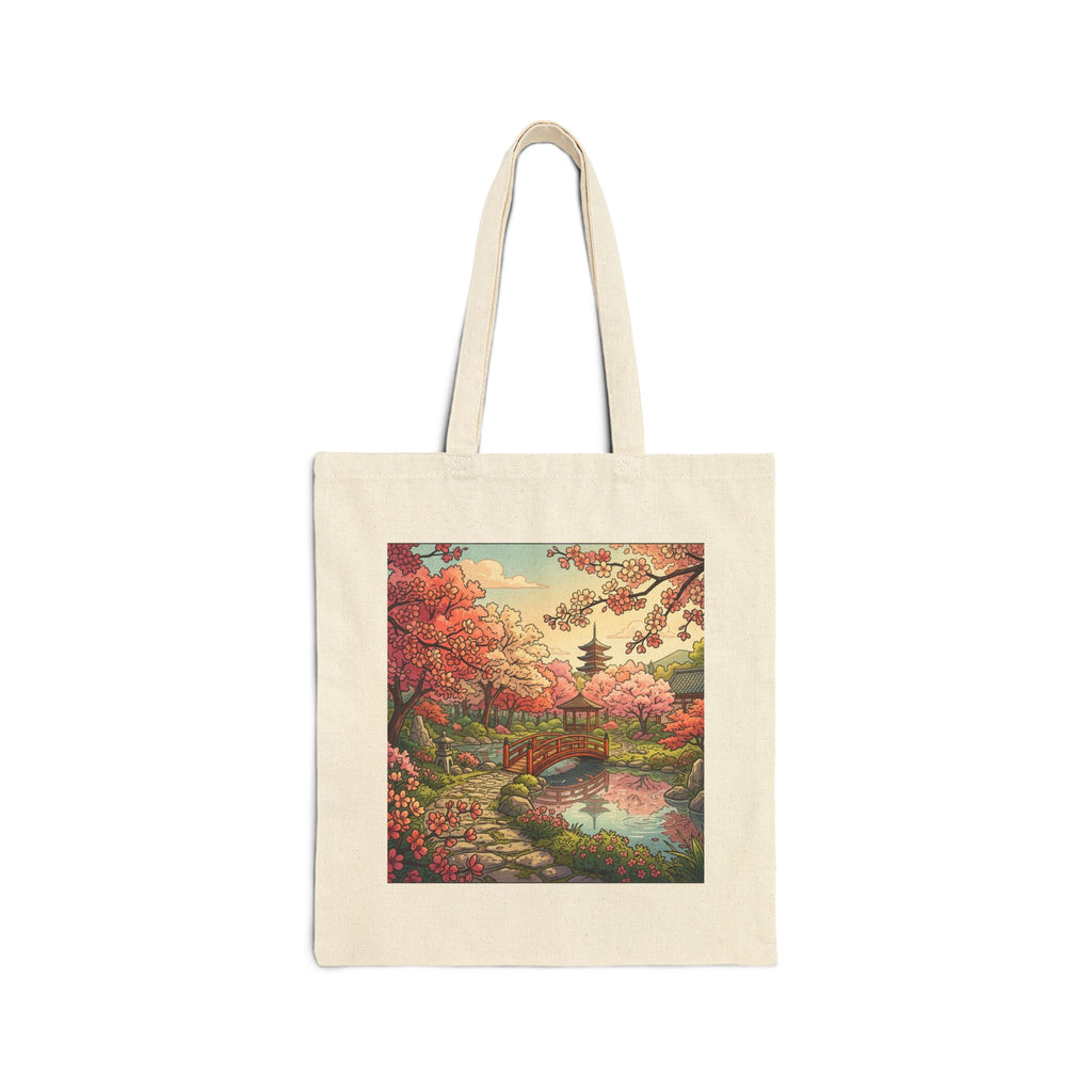 Tote Bag — Autumn Garden Landscape Canvas Tote