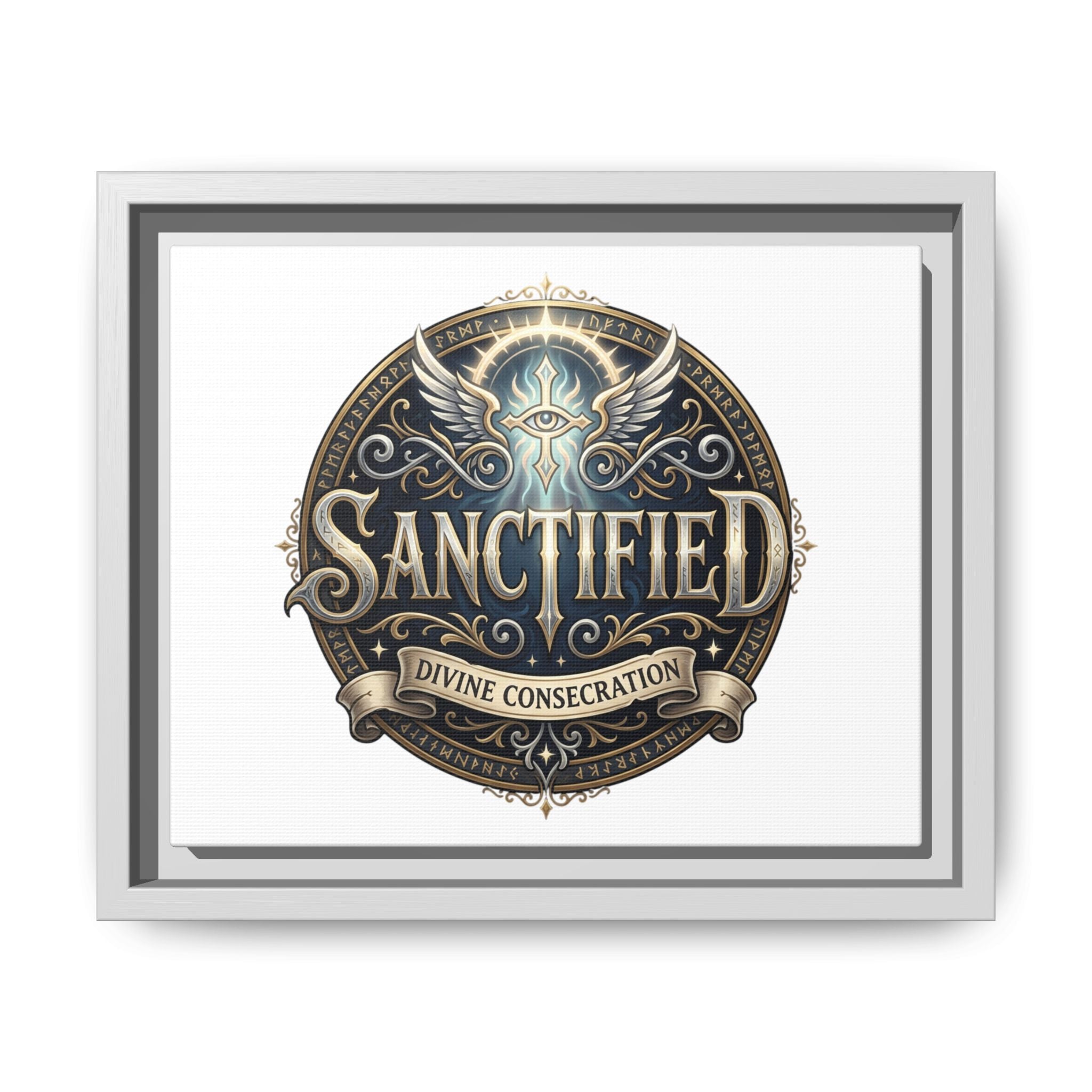 Framed Christian Canvas Print — Faith Wall Art for Home & Gifts