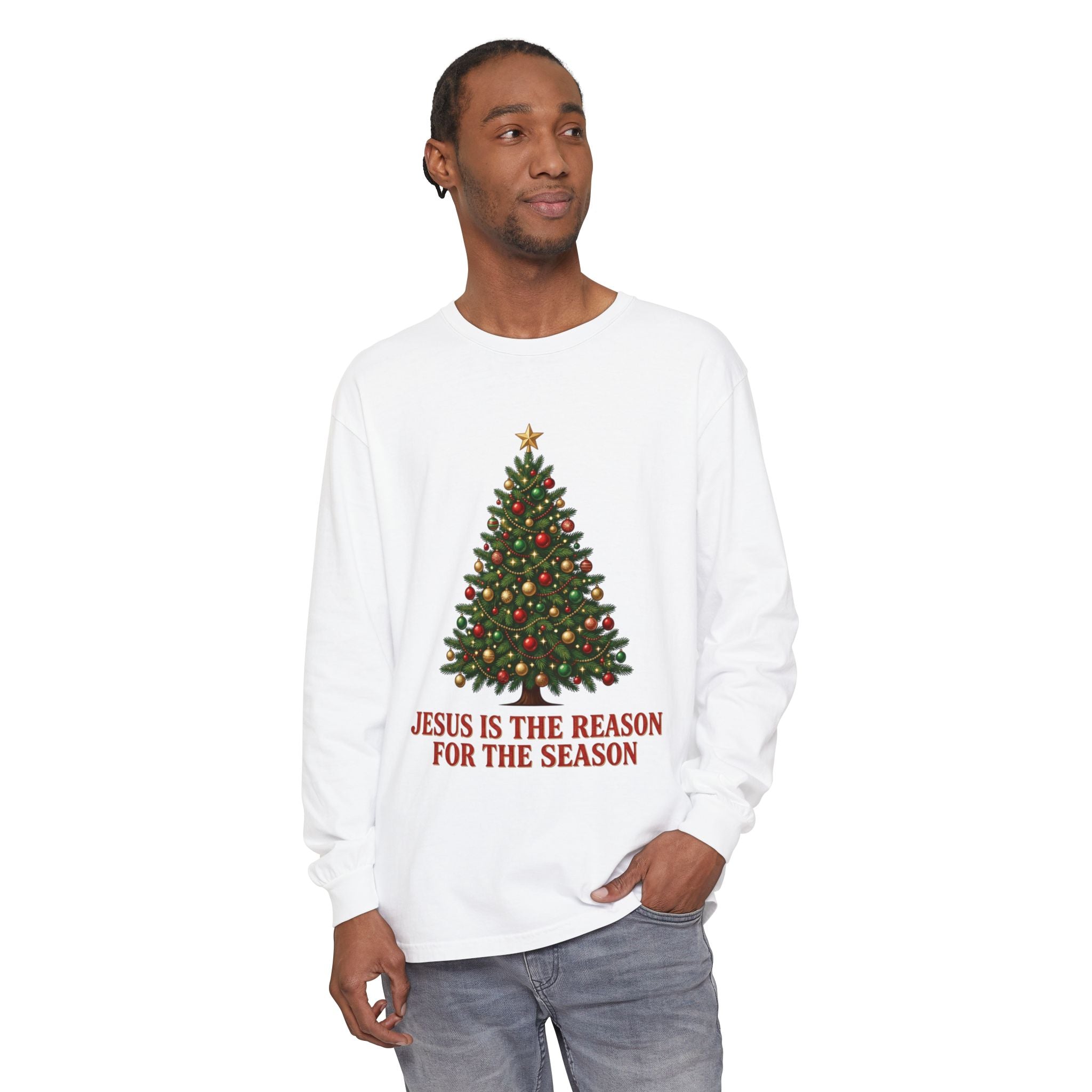 Unisex Garment-dyed Long Sleeve T-Shirt