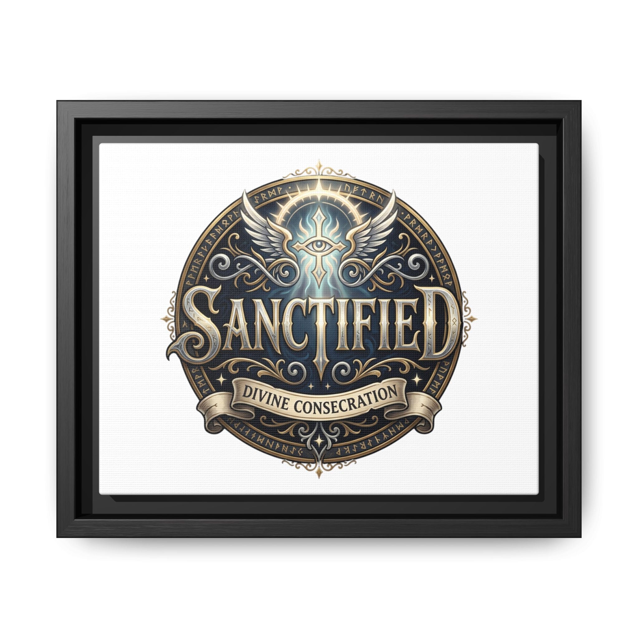 Framed Christian Canvas Print — Faith Wall Art for Home & Gifts