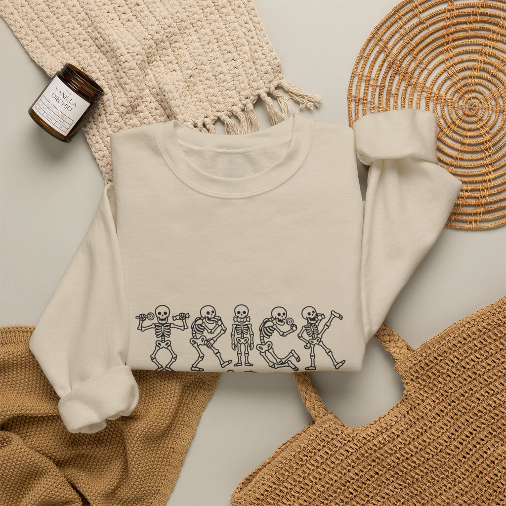 Trick or Treat Skeletons Crewneck Sweatshirt