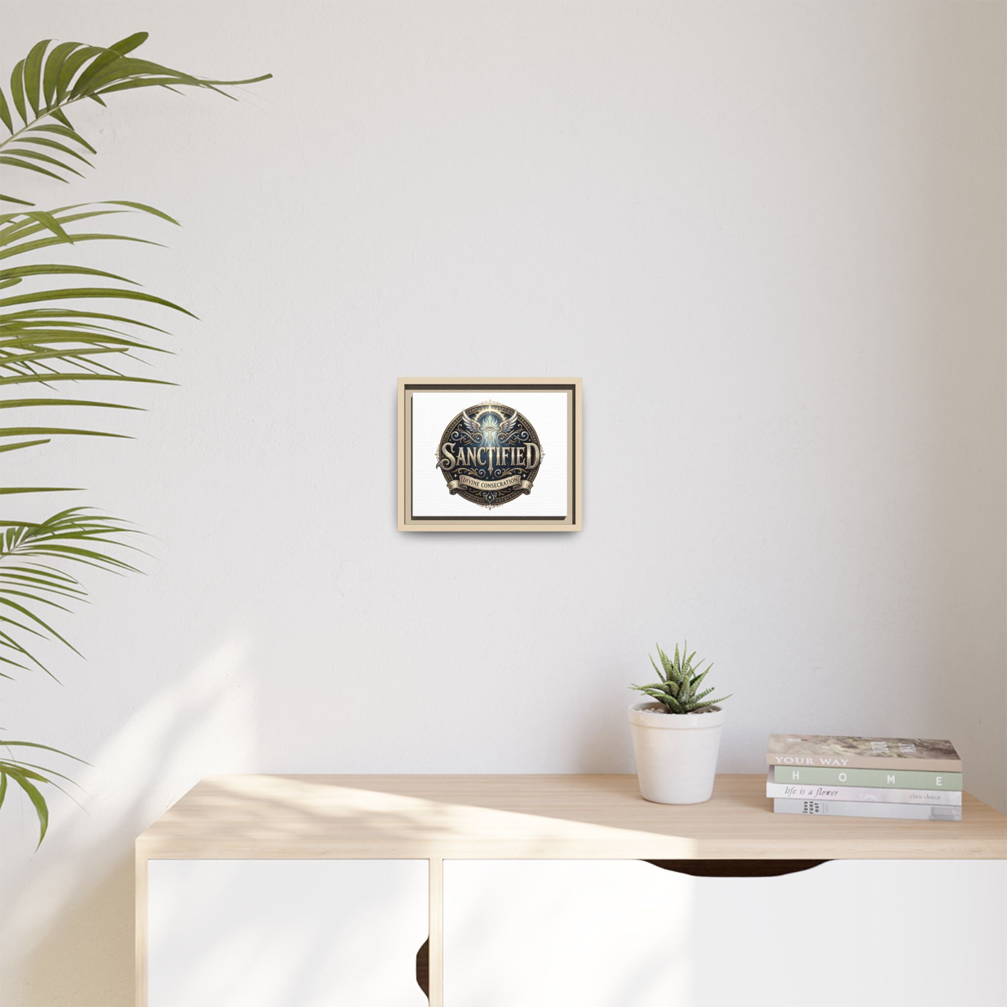 Framed Christian Canvas Print — Faith Wall Art for Home & Gifts