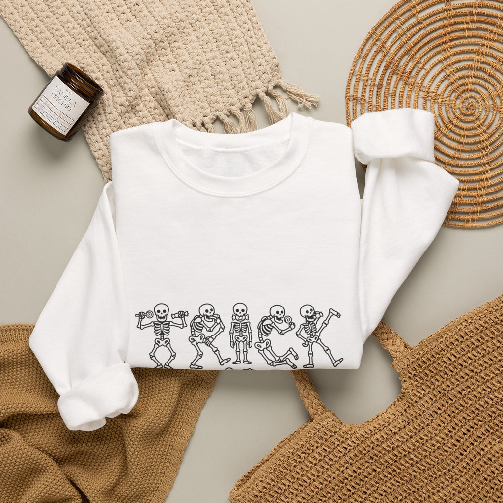 Trick or Treat Skeletons Crewneck Sweatshirt