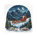 Santa Sleigh Microfiber Duvet Cover — Christmas Night Winter Scene