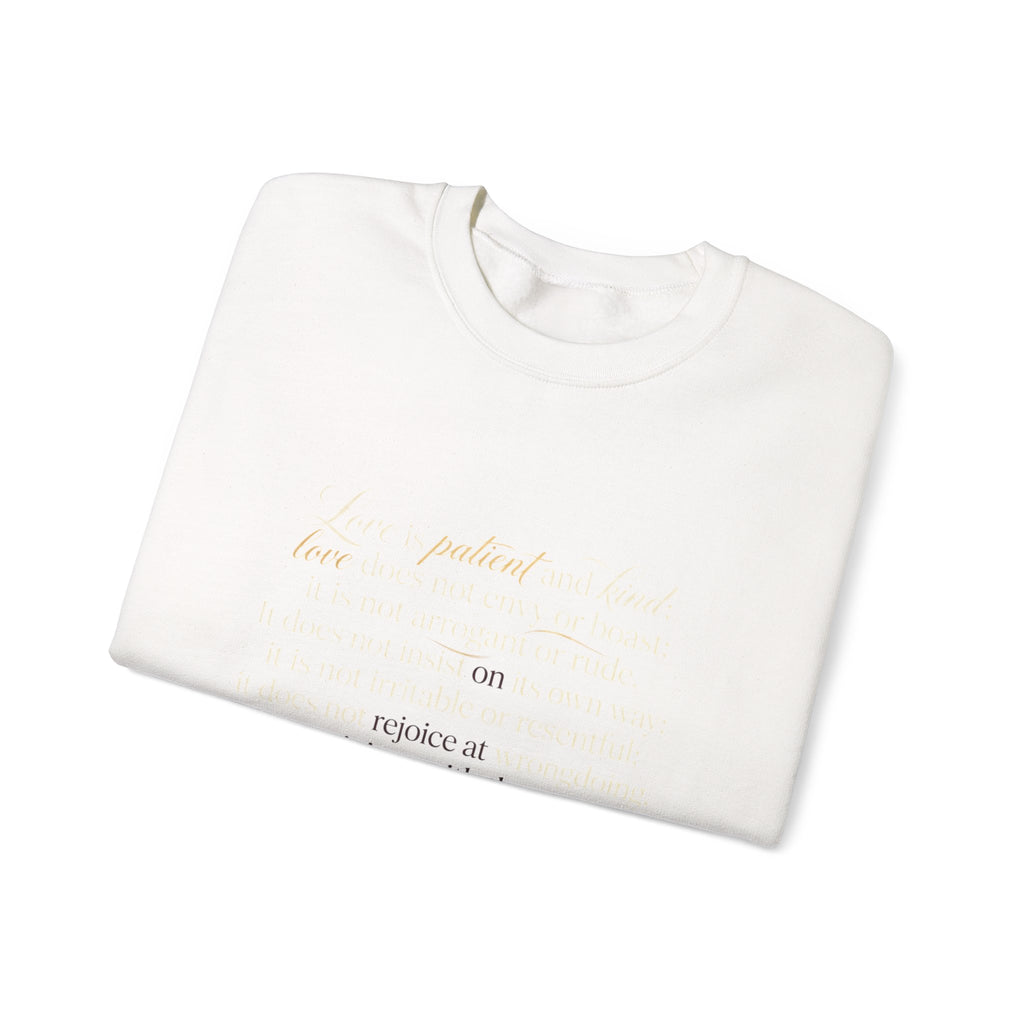 Crewneck Sweatshirt — Minimal Inspirational Text Design