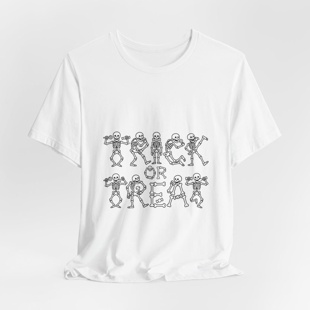 Trick or Treat Skeletons T-Shirt — Cute Halloween Kids & Family Tee