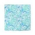 Duvet Cover — Aqua Watercolor Floral Swirl Pattern