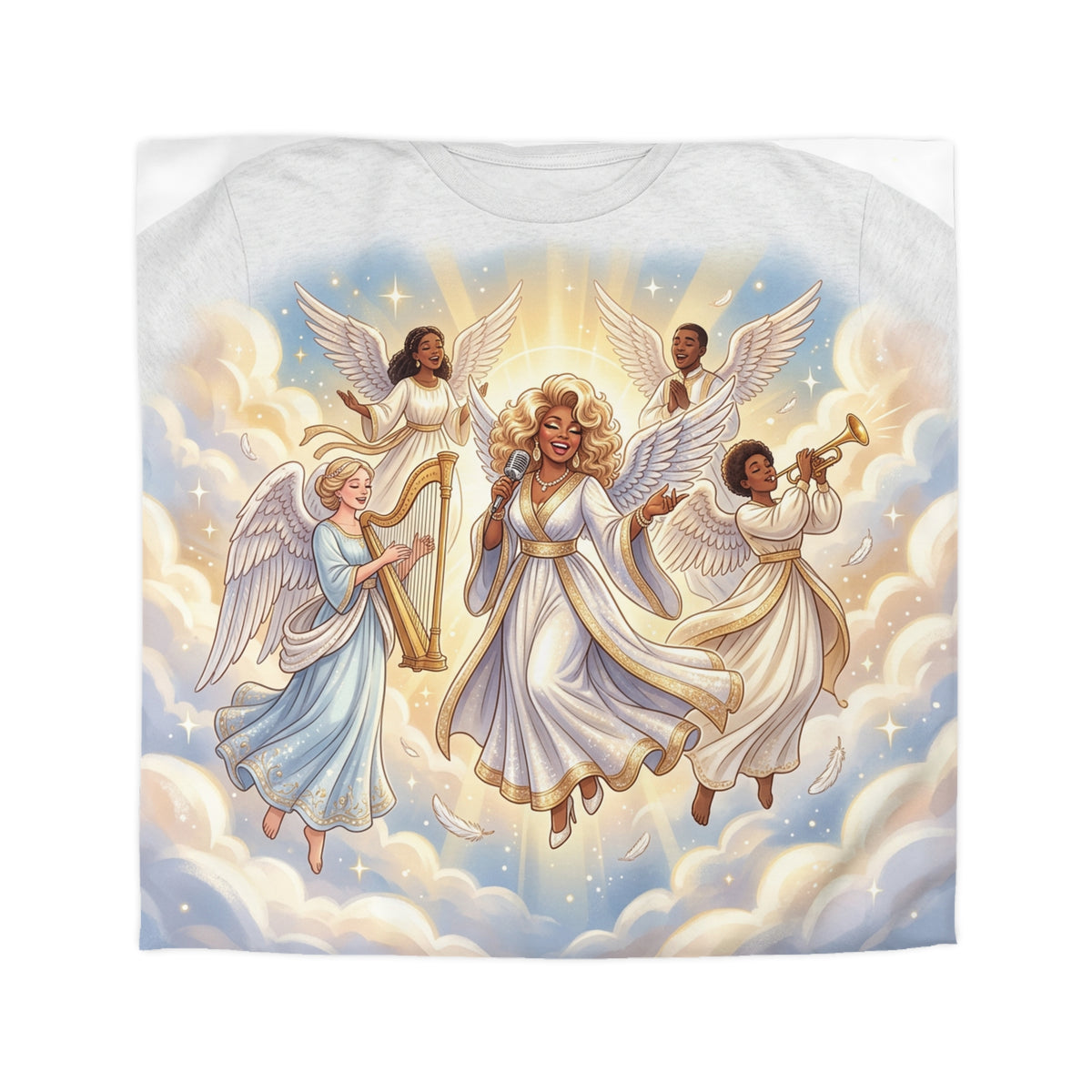 Angel Choir Duvet Cover — Heavenly Gospel Angels Bedding