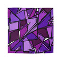 Purple Geometric Abstract Duvet Cover — Modern Shattered Glass Bedding