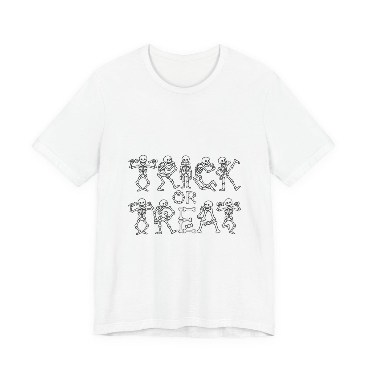 Trick or Treat Skeletons T-Shirt — Cute Halloween Kids & Family Tee