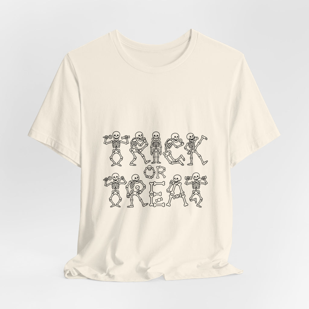 Trick or Treat Skeletons T-Shirt — Cute Halloween Kids & Family Tee