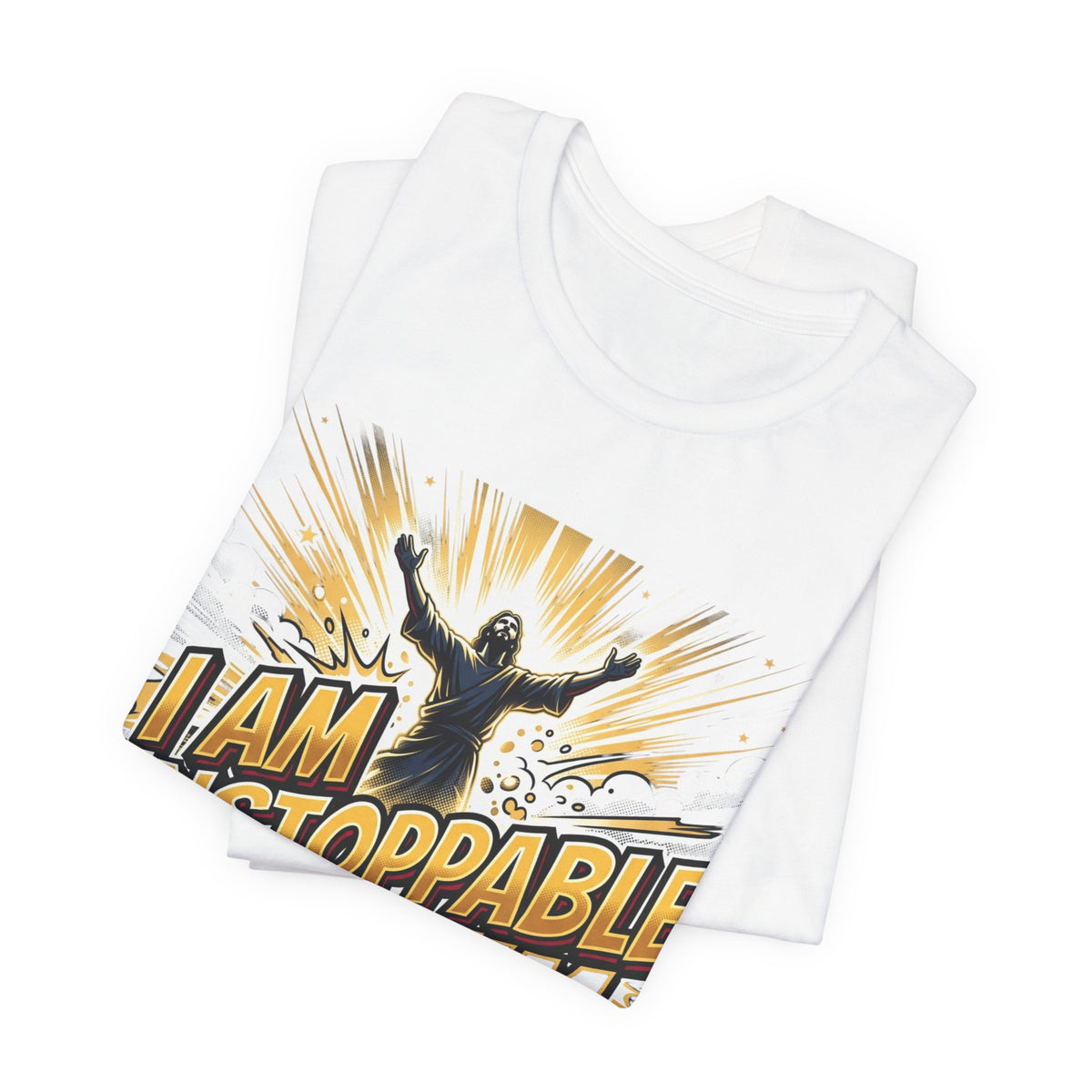 I Am Unstoppable With Him T-Shirt — Inspirational Christian Faith Tee