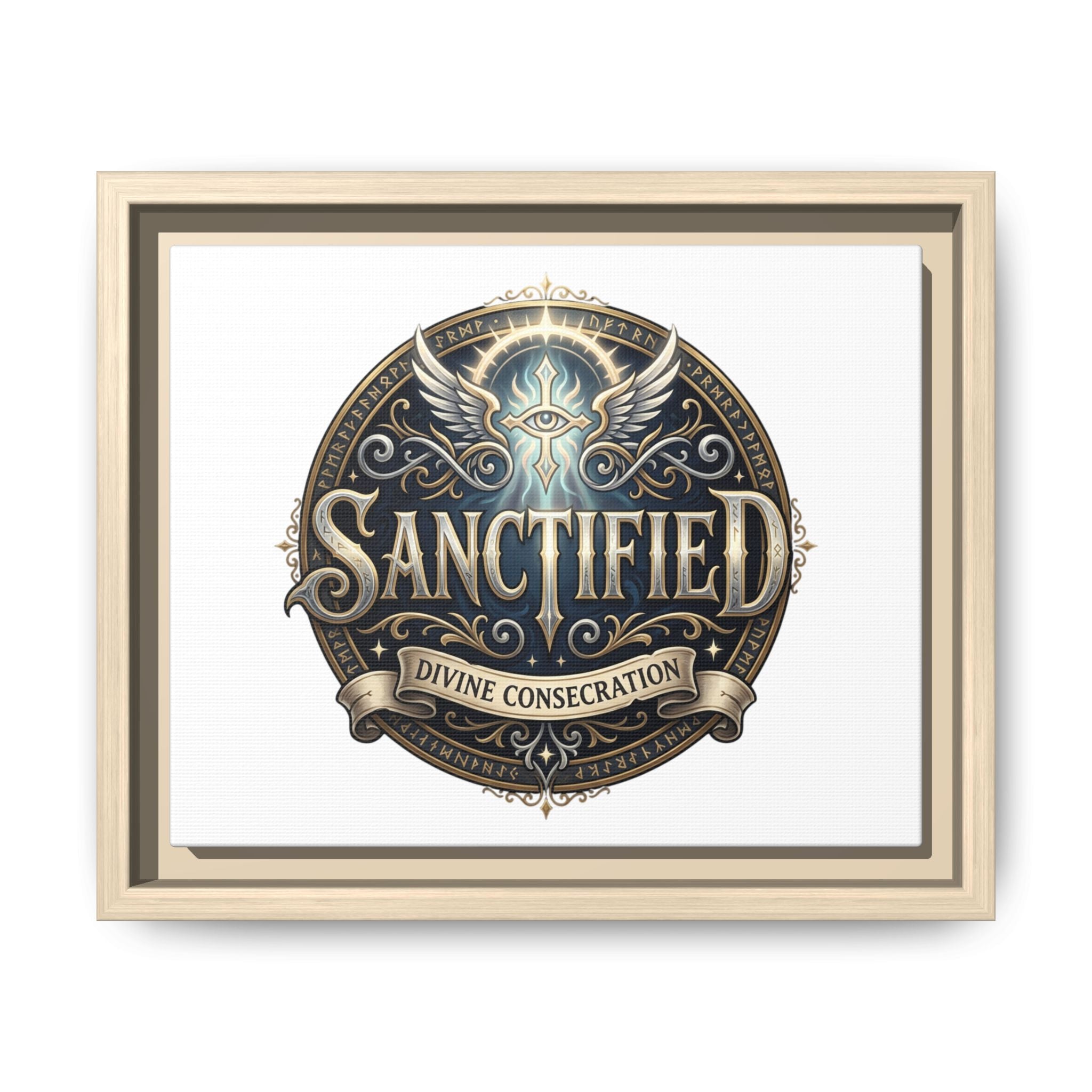 Framed Christian Canvas Print — Faith Wall Art for Home & Gifts